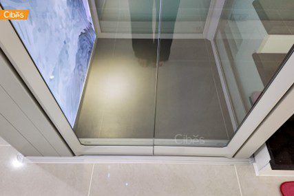 Pitless home elevator installed without deep pit.
